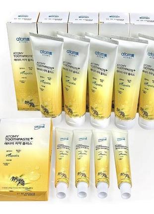 Антисептическая и антибактериальная зубная паста-атоми корея. для всей семьи . 50 мл.