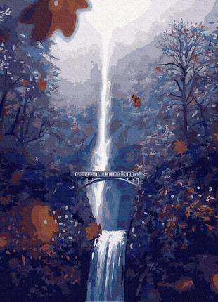 Картина по номерам водопад 40х50см rainbowart