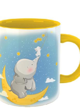 Чашка слоненя ловить зірки