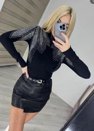 Кофта стразы турция