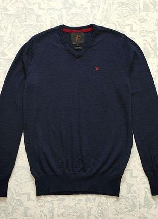 Мериносовий пуловер made by monkeys 100% merino wool , шерстяной пуловер