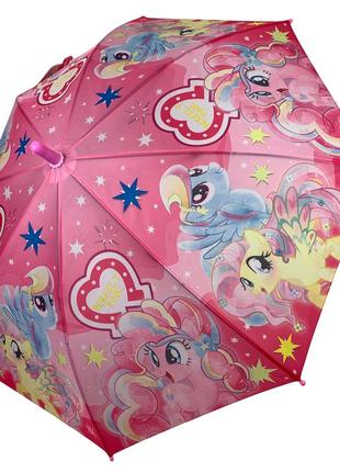 Детский зонт-трость полуавтомат розовый от paolo rossi 031-71 фото