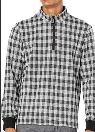 Кофта native youth dylan jacquard 1/4 zip popover grey, размер l. новый.