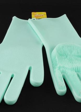 Силіконові рукавички(12790)1 фото