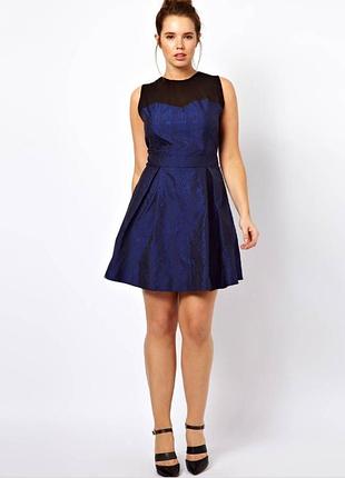 26 размер красивое нарядное брендовое платье asos