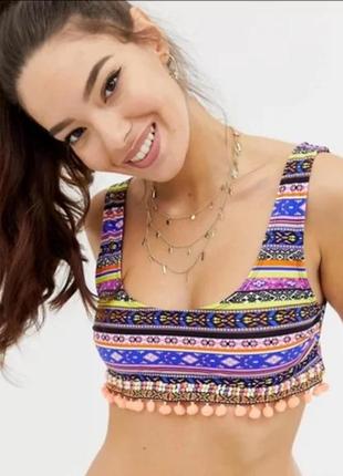 Яскравий неоновий купальник asos