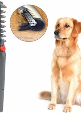 Гребінець для шерсті кnot out electric pet grooming comb wn-34