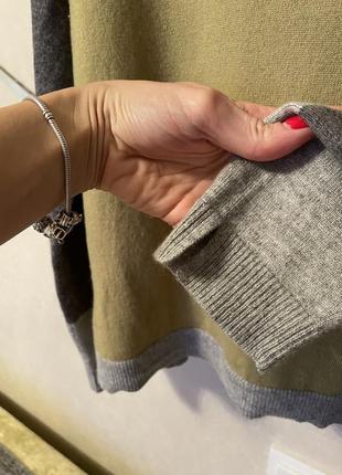 Вовняний светр вовна кашемір брендовий premium cashmere & wool sweater oригінал4 фото