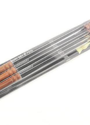Шампура з дерев'яними ручками, а-плюс 60см.(14434)