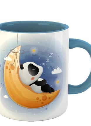 Чашка панда на луне