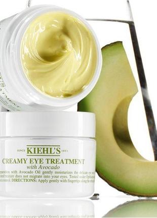 Крем для глаз с авокадо kiehl's creamy eye treatment with avocado 14 ml1 фото