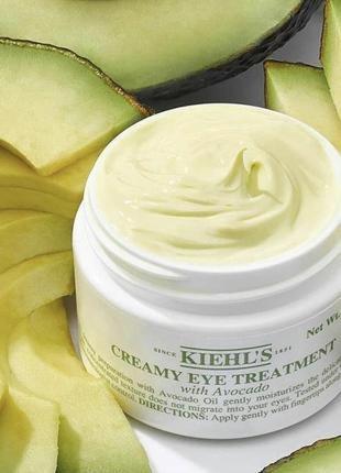 Крем для глаз с авокадо kiehl's creamy eye treatment with avocado 14 ml3 фото