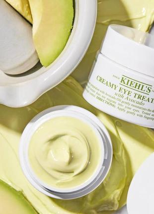 Крем для глаз с авокадо kiehl's creamy eye treatment with avocado 14 ml6 фото