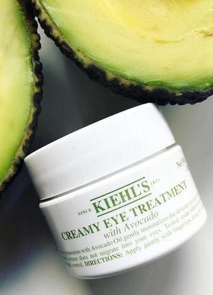 Крем для глаз с авокадо kiehl's creamy eye treatment with avocado 14 ml2 фото