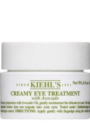 Крем для глаз с авокадо kiehl's creamy eye treatment with avocado 14 ml4 фото