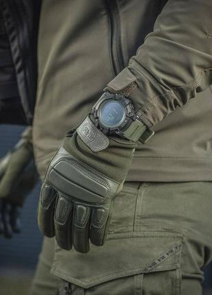 Тактичний електронний годинник m-tac з широким функціоналом. армійський наручний годинник. колір: black/olive4 фото
