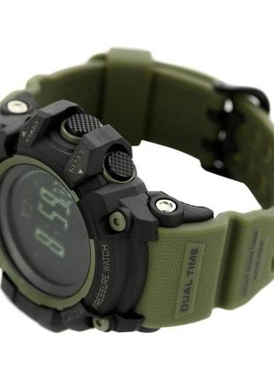 Тактичний електронний годинник m-tac з широким функціоналом. армійський наручний годинник. колір: black/olive2 фото