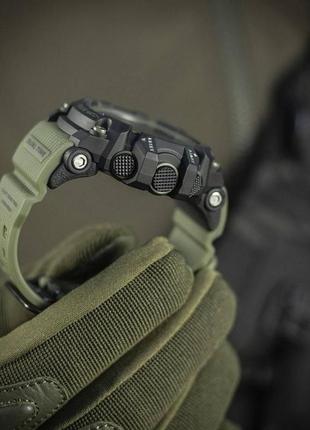 Тактичний електронний годинник m-tac з широким функціоналом. армійський наручний годинник. колір: black/olive10 фото