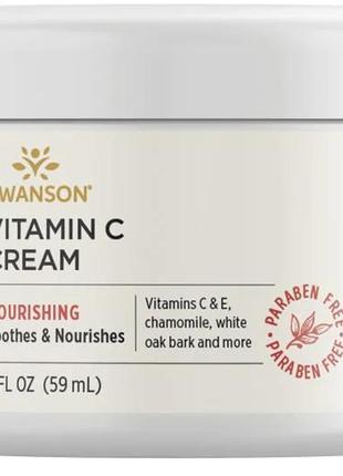 Крем с витамином с от swanson, vitamin c cream, 59 мл