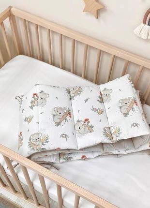 Комплект постельного детского белья для кроватки baby dream коала топ5 фото