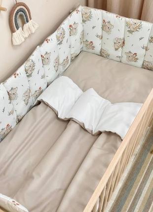 Комплект постельного детского белья для кроватки baby dream коала топ2 фото