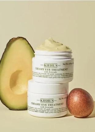 Крем для очей з авокадо kiehl's creamy eye treatment with avocado 14 мл