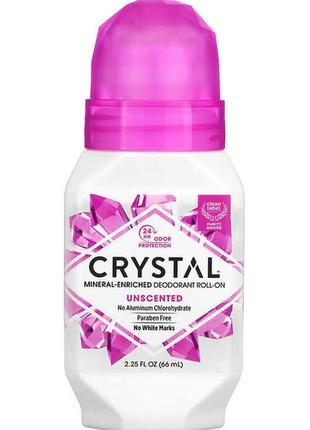 Натуральный шариковый дезодорант crystal body deodorant, без ароматизаторов, 66 мл