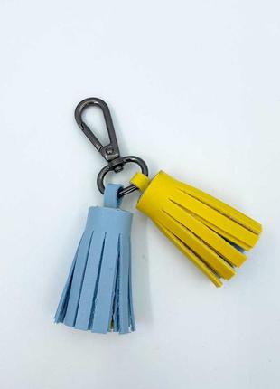 Патриотический брелок на сумку желто-голубой брелок на карабине брелок украина