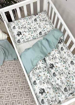 Сменный комплект постельного белья, поплин, baby mix bamby с друзьями топ