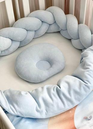 Комплект постільної дитячої білизни для ліжечка №8 sweet dream слонік топ9 фото