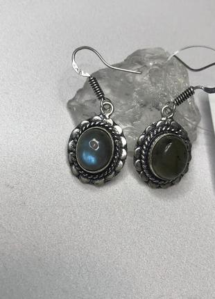 Лабрадор серьги с камнем лабрадор в серебре серьги с лабрадором индия!