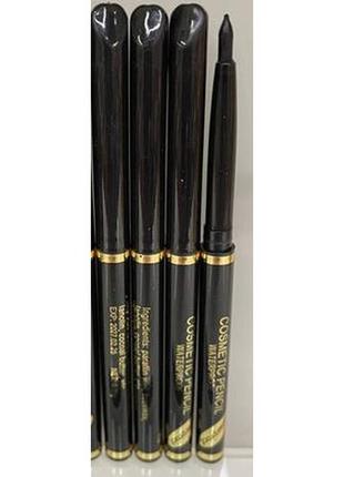 Механический карандаш для глаз cosmetic pencil в черном корпусе, waterproof, черный 4г2 фото