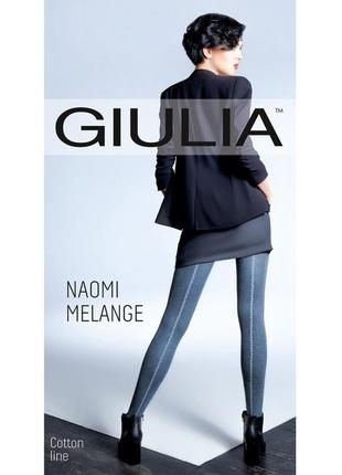Бавовняні фантазійні колготки тм giulia naomi melange 150ден (model 4) розмір 2 та 3