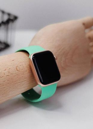 Стильний спортивний ремінець для apple watch 42-44 силіконовий м'ятний