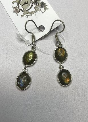 Лабрадор серьги с камнем лабрадор в серебре серьги с лабрадором индия!