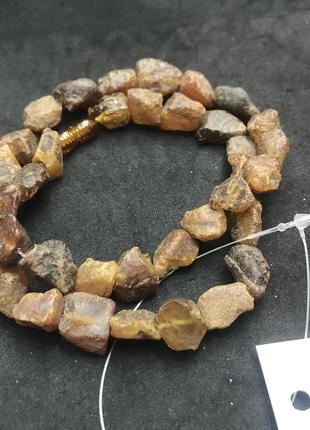 Купить Необработанные янтарные бусы — недорого в каталоге Колье и ожерелья на Шафе