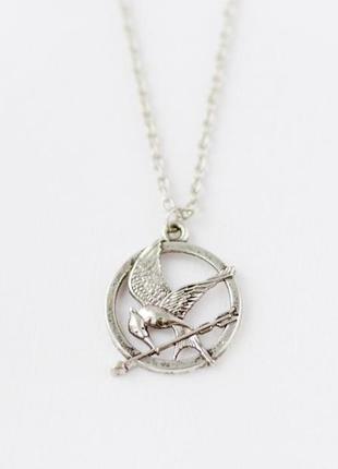 Подвеска кулон сойка пересмешница голодные игры амулет оберег подвеска підвіска