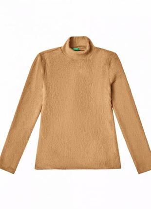 Светр під горло мєх штучний benetton 5