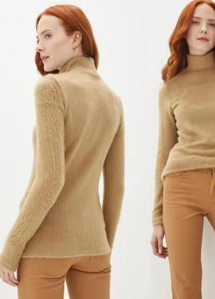 Свитер теплый меховой иск.шерсть benetton