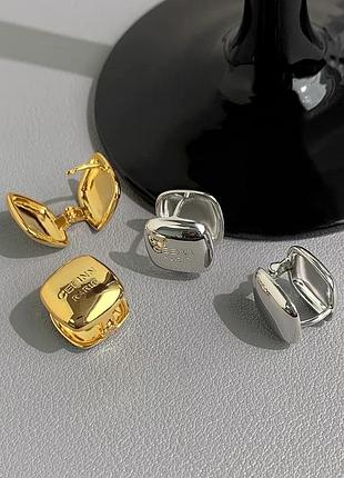 Серьги в стиле celine 2
