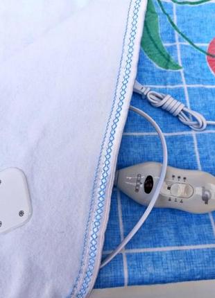 Электропростынь, электропростынь, простынь электрическая electric blanket 150х180см (голубая)5 фото