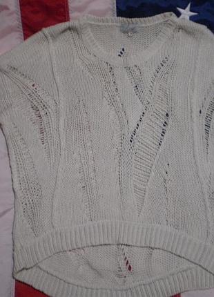 Ажурний светр cocogio (італія) оверсайз