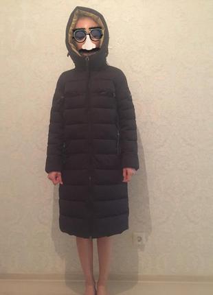Продам новый пуховик, зимняя куртка, пальто, одеяло чёрное с подкладом цвета горчицы5 фото
