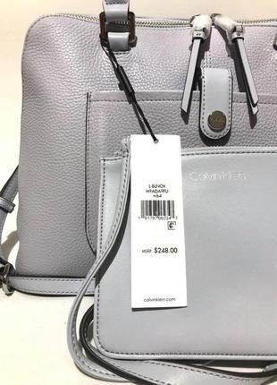 Сумка кожаная calvin klein blanche pebble leather h9ada9fu оригинал9 фото