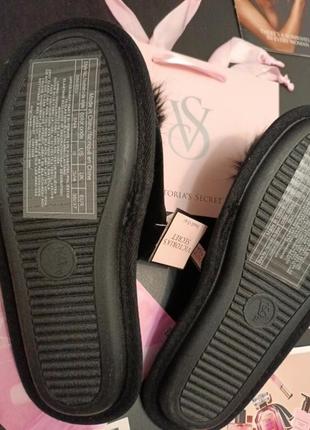 Знижка! ідея подарунка!комнатные уютные тапочки с помпоном р.36,37 s victoria's secret виктория сикрет вікторія сікрет оригинал5 фото