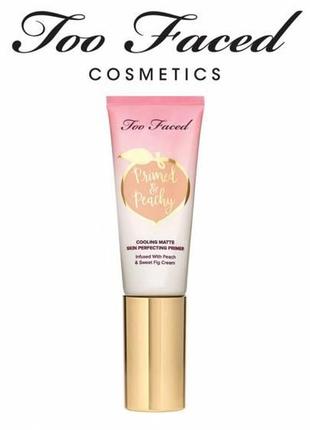 Too faced - матирующий праймер под макияж - primed peachy matte3 фото