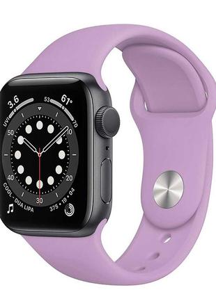 Ремінець силіконовий sport band 42mm 44 mm thistle для apple watch se | 6 | 5 | 4 | 3 | 2 | 1