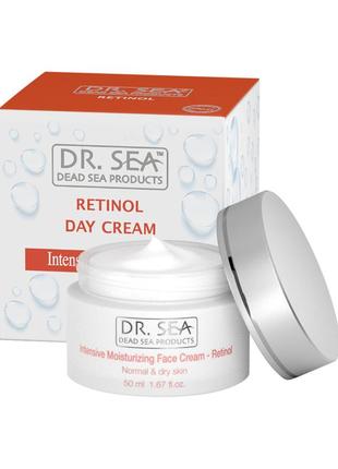 Интенсивный увлажняющий крем для лица dr. sea intensive moisturizing face cream retinol 50 мл.1 фото