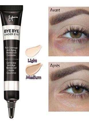 Консилер под глаза it cosmetics bye bye under eye concealer medium 20.0 (n) (12ml)2 фото