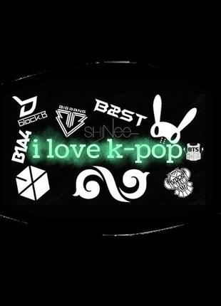 Маска на обличчя до-рор i love k-pop
